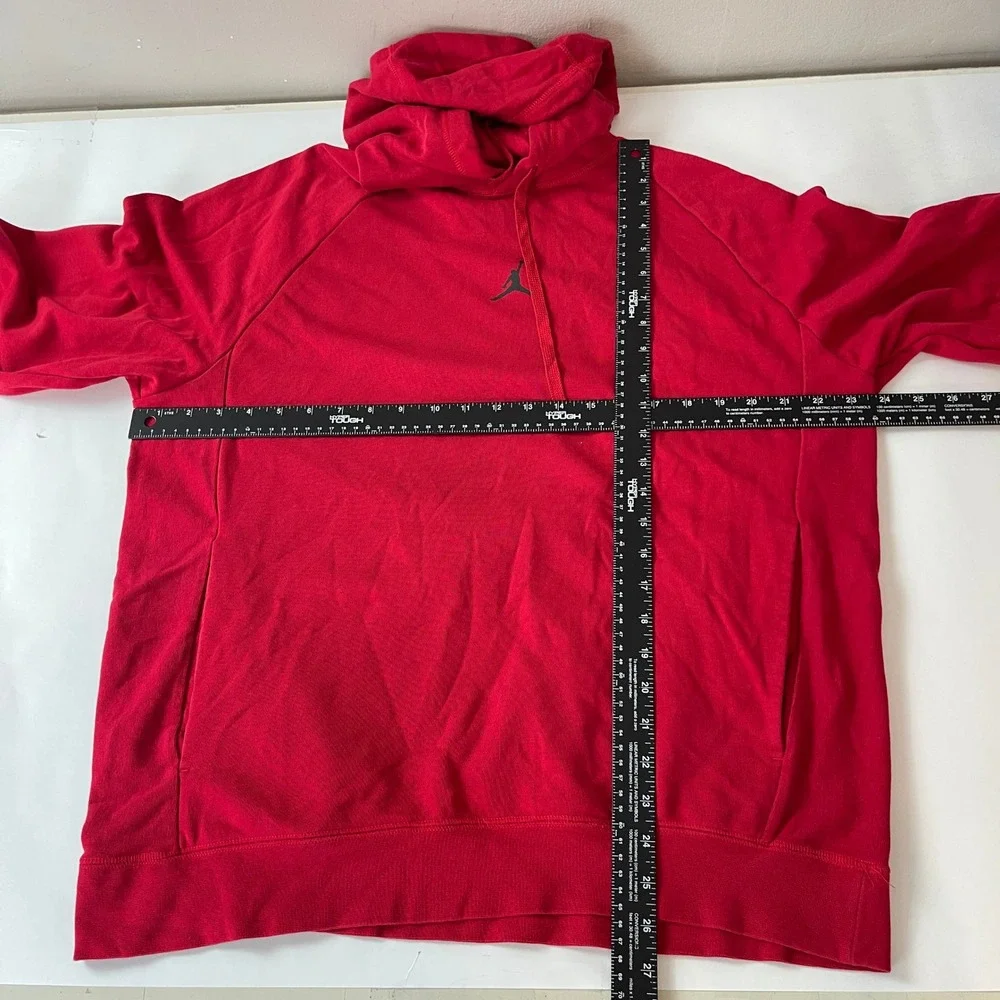 Jordan Hoodie Mens L Red Sweatshirt Jumpman Basketball Sports Gym Athleisure